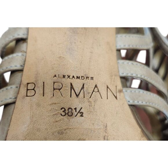 Alexandre Birman  Multicolor Python Embossed Leather Caged Zipper EU 38.5 - Picture 10 of 13